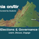 About Virginia onAir -Dark teal bacground